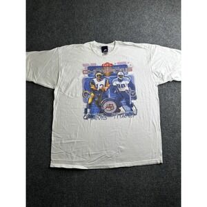 Mens Graphic T Shirt Pro Player Super Bowl XXXIV 2000 White, Size XXL